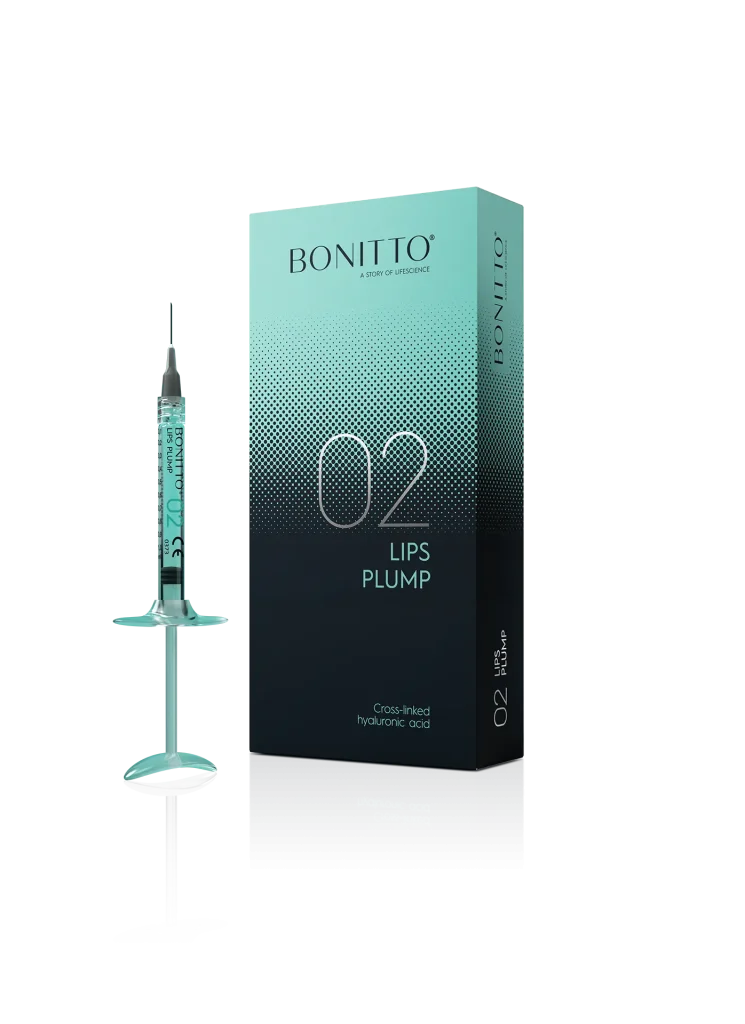 BONITTO® 02 LIPS PLUMP: Ultra-smooth hyaluronic acid lip filler for lip volume and wrinkle correction